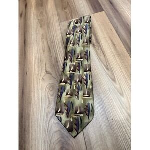 Vintage Y2K Jerry Garcia Grateful Dead Men'sTie Warthog Classes Collection Forty